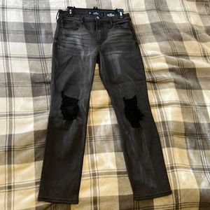 Hollister size 7 black jeans NWT